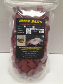 Pelety chytací s dírkou - Hmyz/Jahoda/Chilli - 20mm 1kg - Exklusiv